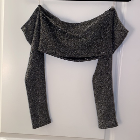 Metallic silver crop top - Picture 4 of 5